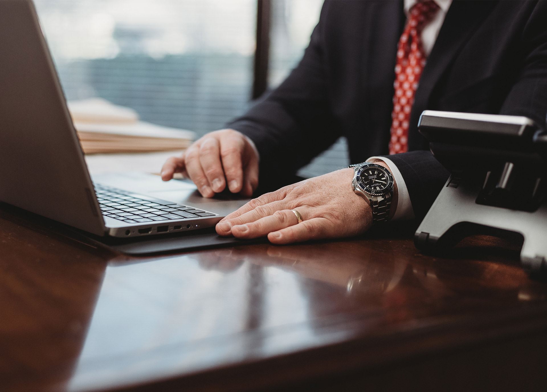 Man on his laptop